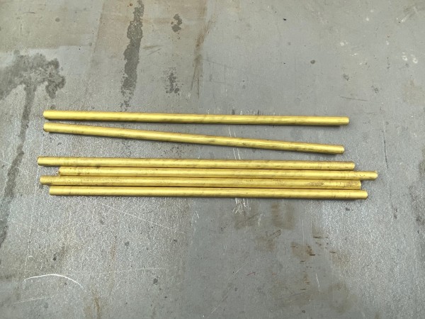 Messing Rohr 8x0,5mm